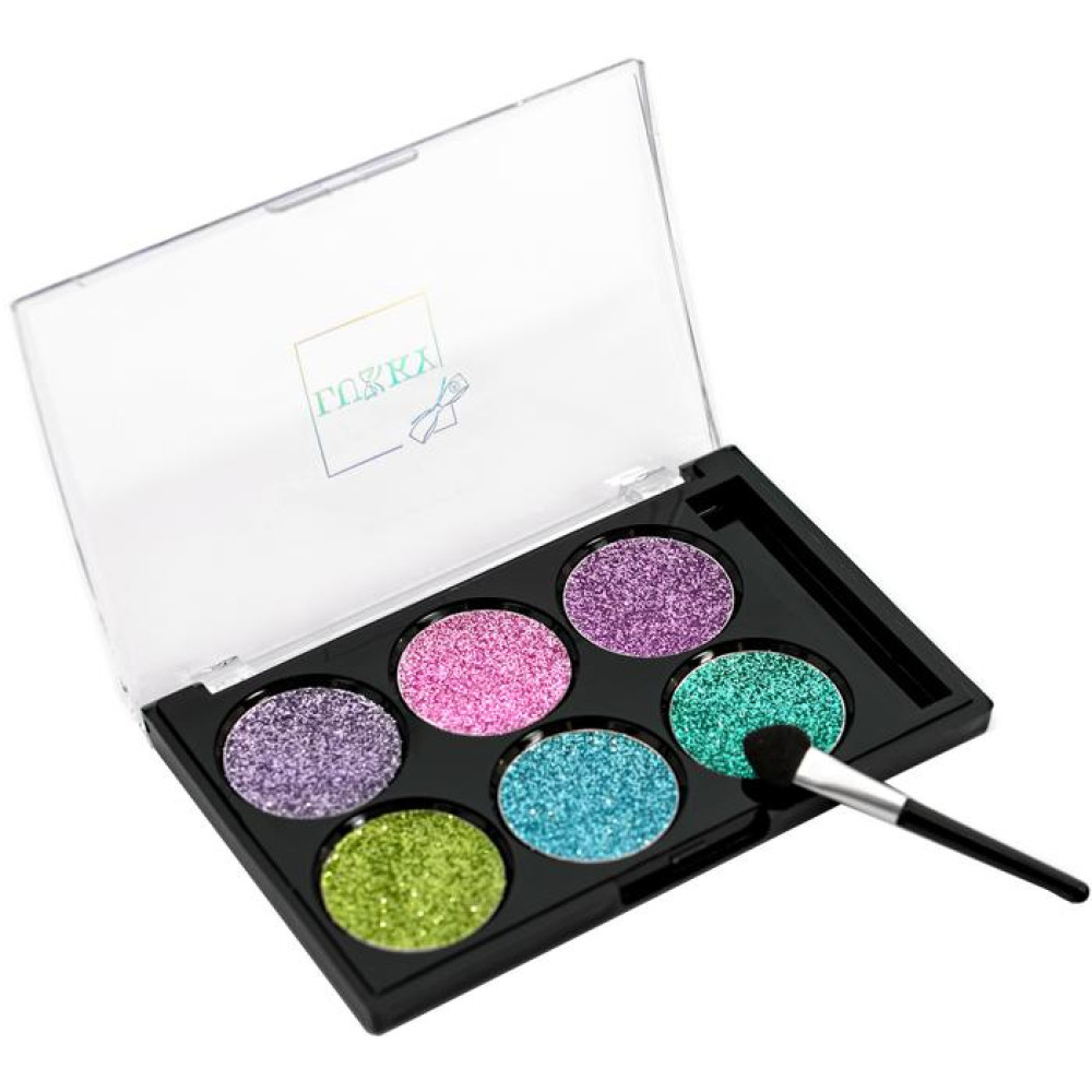 Крем-тіні для повік з блискітками, з аплікатором дитячі т.м. «Lukky»