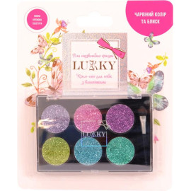 Крем-тіні для повік з блискітками, з аплікатором дитячі т.м. «Lukky»