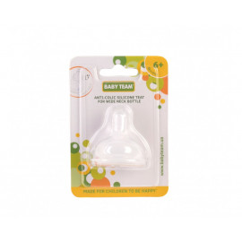 Соска силіконова антиколікова для пляшечок з широким горлом