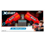 X-Shot Red Набір швидкострільних бластерів EXCEL Reflex Double (2 бластера, 3 банки, 16 патронів), 36434R X-Shot Red Набір швидкострільних бластерів EXCEL Reflex Double (2 бластера, 3 банки, 16 патронів), 36434R