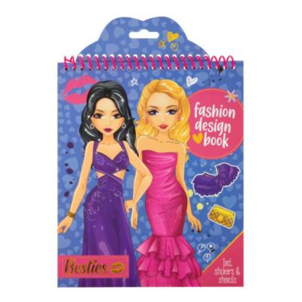 Besties Книга модельєра (синя, 24х20см, 20 аркушів), арт. 961004 Besties Книга модельєра (синя, 24х20см, 20 аркушів), арт. 961004