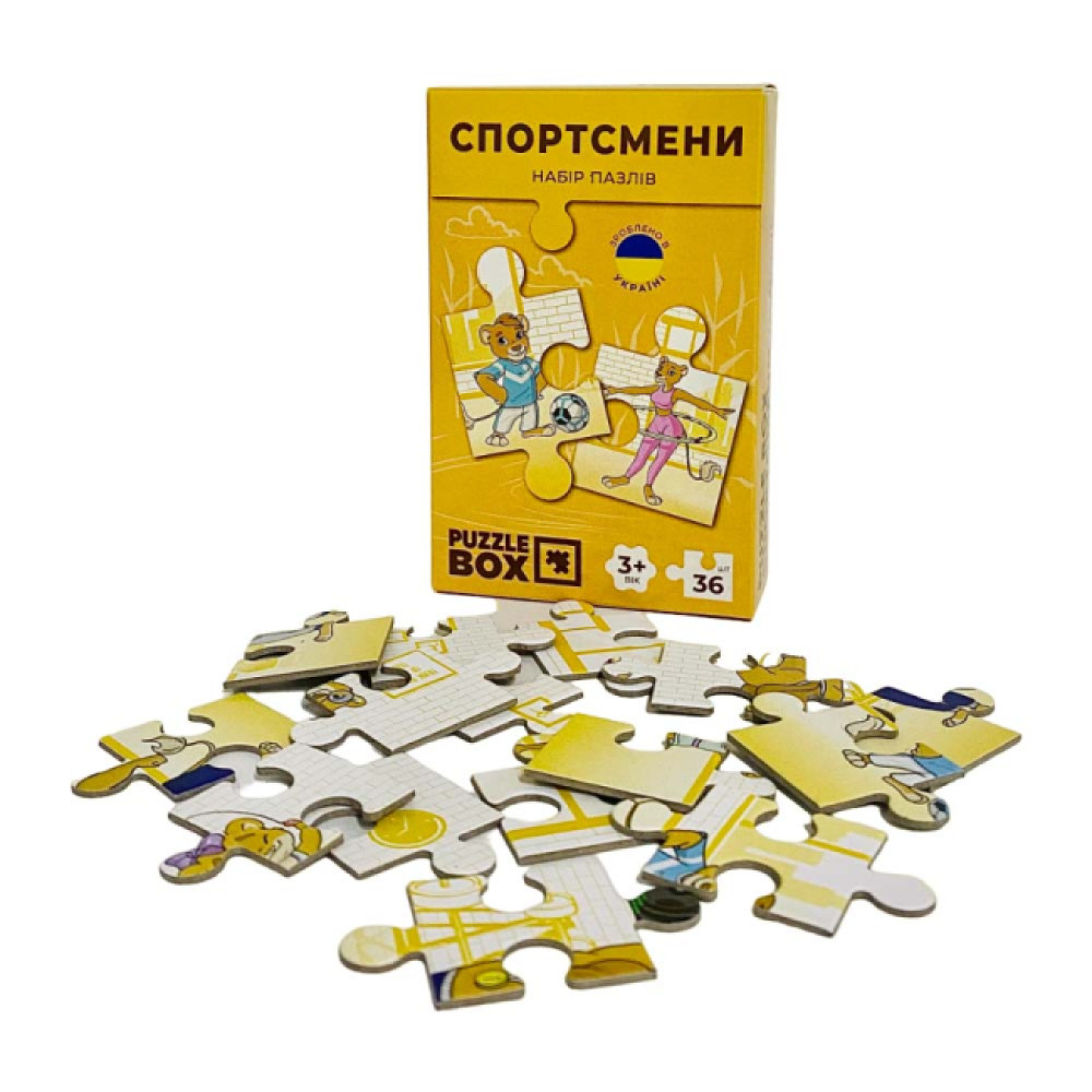 Набір пазлів «Спортсмени» 36 елементів, PB03