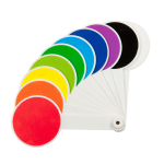 Набір кольорів та геометричних фігур (віяло)