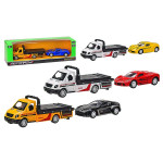 Машина мет. АВТОПРОМ арт. 7411 евакуатор + машинка, 1: 50,4 види, короб. 23,5 * 6 * 7см
