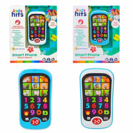 Телефон муз. розв. Kids Hits арт. KH03/001- 002 батар у комплекті.,2 види мікс по 2 кольори, короб. 23*3,5*18.5 см