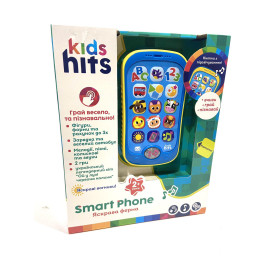 Телефон муз. розв. Kids Hits арт. KH03/003-004 батар у комплекті.,2 види мікс по 2 кольори, короб. 23*3,5*18.5 см