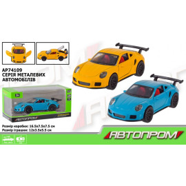 Машина мет. АВТОПРОМ арт. AP74109 1:32,2 кольора,відкр.двері,короб.16,5*7,5*7,5см