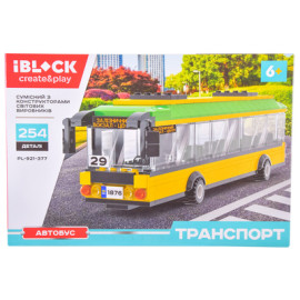 Конструктор IBLOCK арт. PL-921-377 ТРАНСПОРТ Автобус  254 дет.