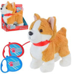 М'яка іграшка Кращий друг арт. PL82010 Корги на повідку, гавкає, ходить, виляє хвостом, короб.- 22 * 13 * 28.5 см, р-н іграш. - 22 см