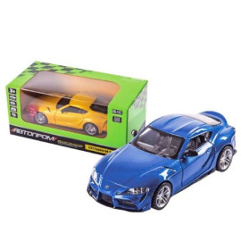 Машина мет. АВТОПРОМ арт. 68417 1:31 Toyota Supra [US],батар,  світ.,звук,відкр..двері, короб.  18*9*9см