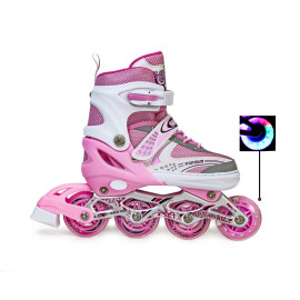 РОЛИКИ HAPPY №1 L, РОЖЕВИЙ