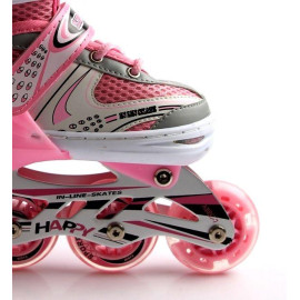 РОЛИКИ HAPPY №1 L, РОЖЕВИЙ