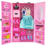 Меблі для ляльок «Гардероб» ( з одягом)