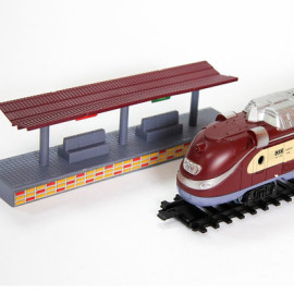 1601B-5B Паровоз з вагоном