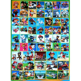 Розмальовка з завданнями  114 наліпок А4: Песики (у)