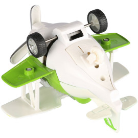 Літак металевий інерційний Aircreft світло, звук, зелений