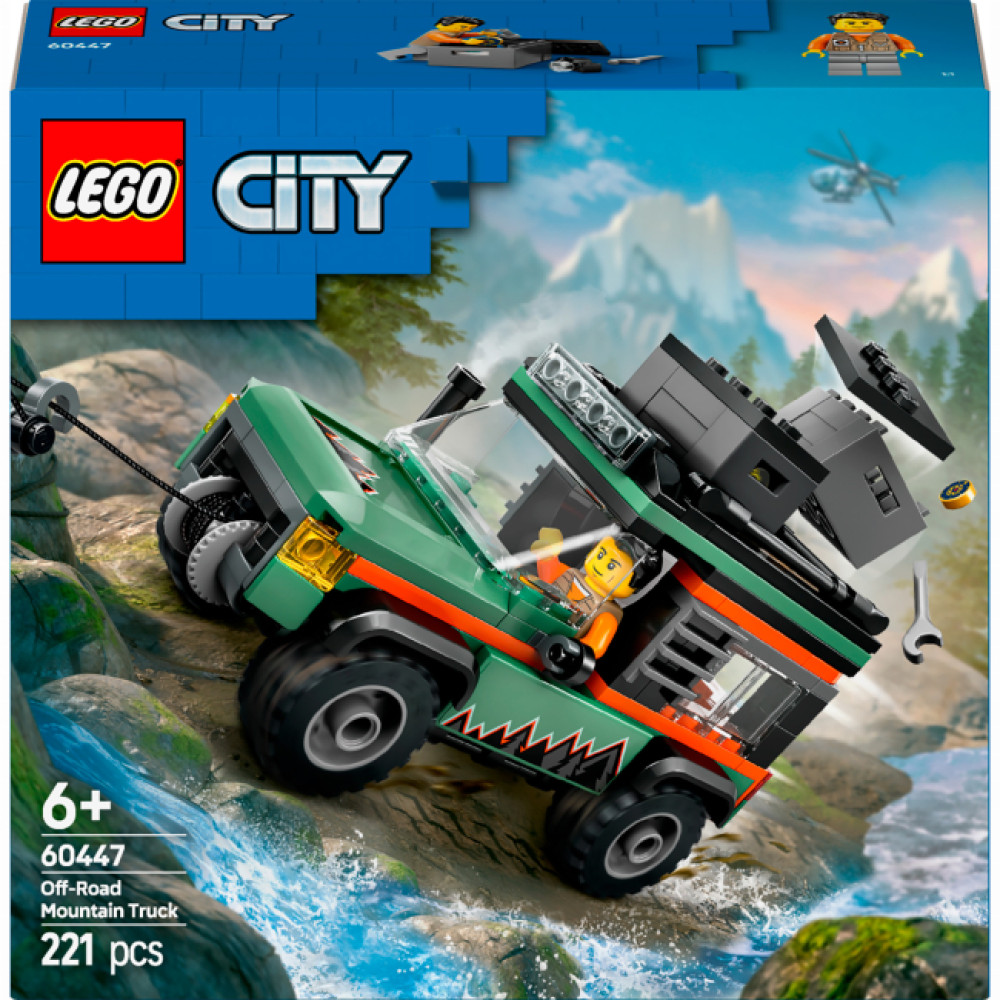 Конструктор LEGO City Позашляхова гірська вантажівка 4x4