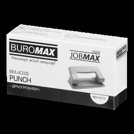 Діркопробивач металевий JOBMAX (до 10арк.), чорний