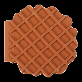 Блокнот CHOCOLATE WAFFLE, 90х90мм, 80 арк., нелінований, ароматизована Soft touch обкладинка, KIDS Line