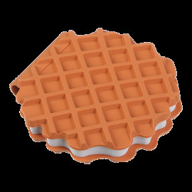 Блокнот CHOCOLATE WAFFLE, 90х90мм, 80 арк., нелінований, ароматизована Soft touch обкладинка, KIDS Line