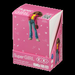 Ручка гелева пиши-стирай SUPER GIRL з гумовим грипом, 0,5 мм, синя
