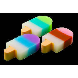 Гумка прямокутна ICE CREAM, 26х57х13мм, KIDS Line