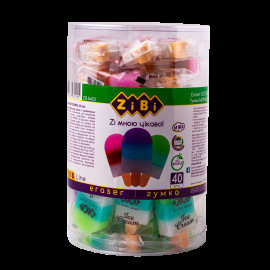Гумка прямокутна ICE CREAM, 26х57х13мм, KIDS Line