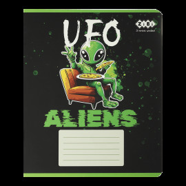 Зошит учнівський шкільний UFO, 24арк., лінія, KIDS LINE