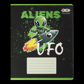 Зошит учнівський шкільний UFO, 24арк., лінія, KIDS LINE
