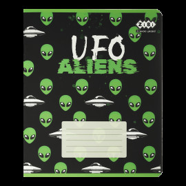 Зошит учнівський шкільний UFO, 24арк., лінія, KIDS LINE