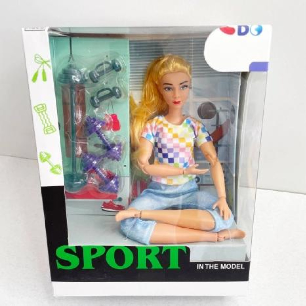 Лялька йогиня з килимком , розмір 29 см