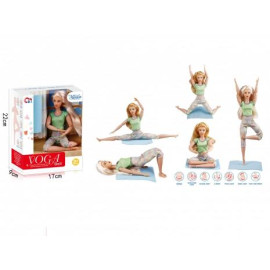 Лялька йогиня з килимком , розмір 29 см