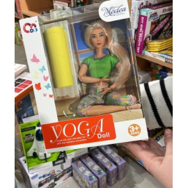 Лялька йогиня з килимком , розмір 29 см