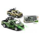 Машинка 1:32 металева інерційна військовий джип, світло, звук