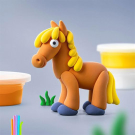 Набір пластиліну, що самостійно твердіє, ЛІПАКА – ПОРОСЯТКО, КОНЯЧКА, КРОЛИК