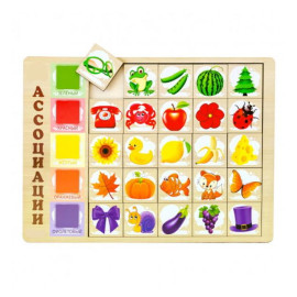 Сортер дерев'яний: Асоціації: кольори - 2. Дитяча розвиваюча гра