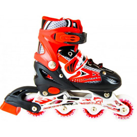 Роликові ковзани, размер 39-42, арт. 170073, металева рама,  зі світлом, PU, 3 кольори