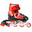 Роликові ковзани, размер 39-42, арт. 170073, металева рама,  зі світлом, PU, 3 кольори