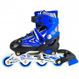 Роликові ковзани, размер 39-42, арт. 170073, металева рама,  зі світлом, PU, 3 кольори