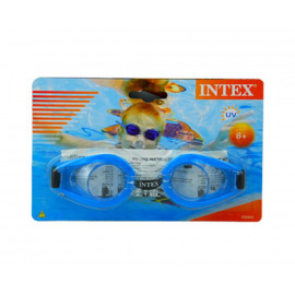 Окуляри для плавання INTEX арт. 55602 гіпоалергенні  полівініл, 3 кол, (3-10років) 19,5*12*4см