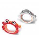 Маска 55915 (12шт) полівініл, 2 види (крабик, акула), (3-8лет)