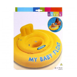 Плотик надувн. 56585 (12шт) с ножками винил, 70 см в кор.