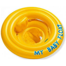 Плотик надувн. 56585 (12шт) с ножками винил, 70 см в кор.