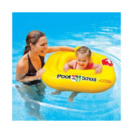 Коло надувн. 56587 зі спинкою,вініл(1-2роки)3-не кільце,рем комплект,до 15кг, 79см