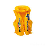 Жилет надувн. 58660 (24шт) жовтий, вініл (3-6 років), 2 застежки, в кор.