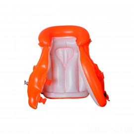 Жилет надувн. 58671  червоний, вініл (3-6 років), 2 застібки, в кор.