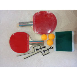 Набiр для настiльного тенiсу арт.T0119 2 ракетки + 3 м'ячика,у чохлі 25*15см