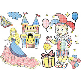 Книга "Великі водяні розмальовки. Замок принцеси"