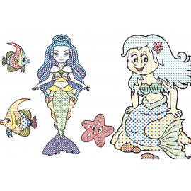 Книга "Водяні розмальовки. Русалоньки"