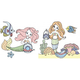 Книга "Водяні розмальовки. Русалоньки"